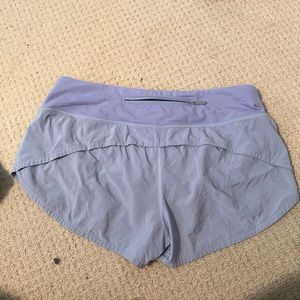 Lululemon speech up low rise shorts 2.5 inseam. Lilac/lavender/purple
